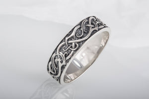 Ornament Ring Sterling Silver Handcrafted Jewelry - vikingworkshop