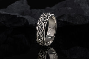 Ornament Ring Sterling Silver Handcrafted Jewelry - vikingworkshop