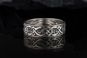 Ornament Ring Sterling Silver Handcrafted Jewelry - vikingworkshop