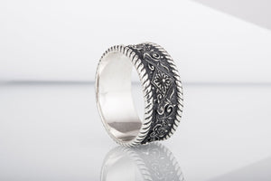 The Ornament Ring Sterling Silver Handmade Unique Jewelry - vikingworkshop