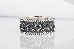 The Ornament Ring Sterling Silver Handmade Unique Jewelry - vikingworkshop