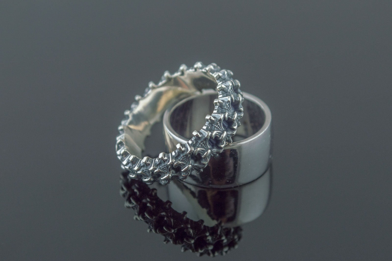 Spine Ring Sterling Silver Viking Workshop Jewelry - vikingworkshop