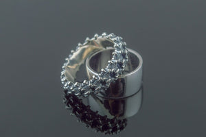 Spine Ring Sterling Silver Viking Workshop Jewelry - vikingworkshop