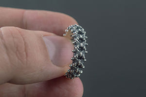 Spine Ring Sterling Silver Viking Workshop Jewelry - vikingworkshop