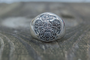 Native American Ornaments Ring Sterling Silver Handcrafted Jewelry - vikingworkshop