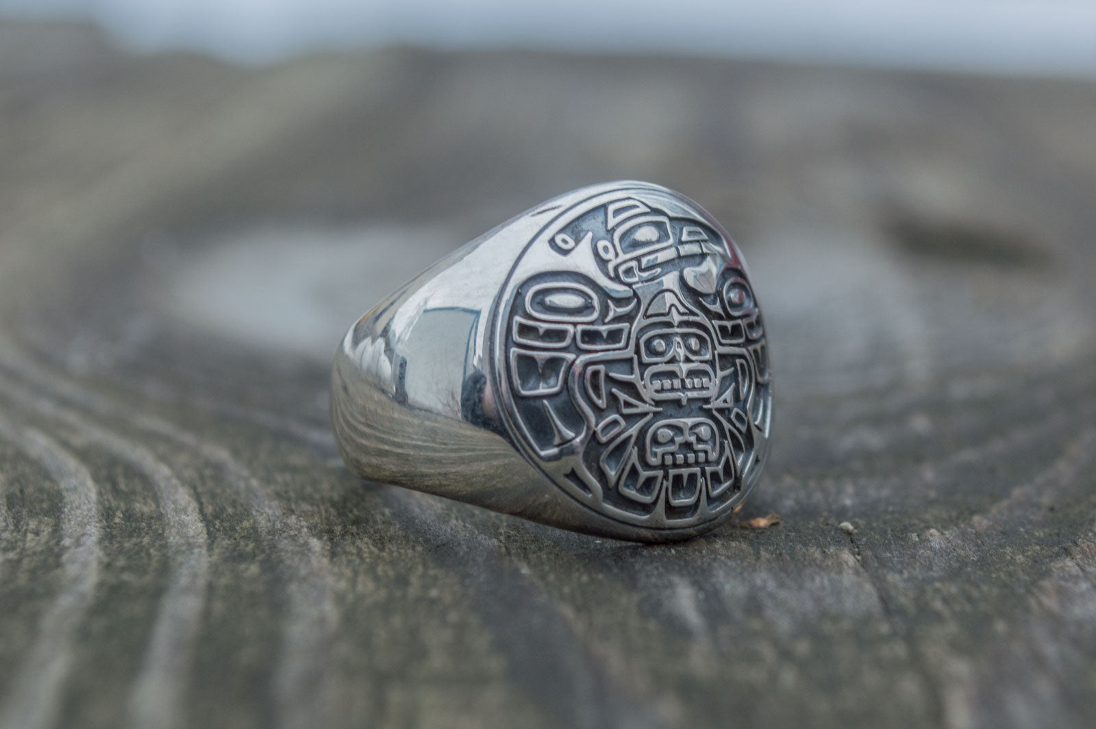 Native American Ornaments Ring Sterling Silver Handcrafted Jewelry - vikingworkshop