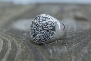 Native American Ornaments Ring Sterling Silver Handcrafted Jewelry - vikingworkshop