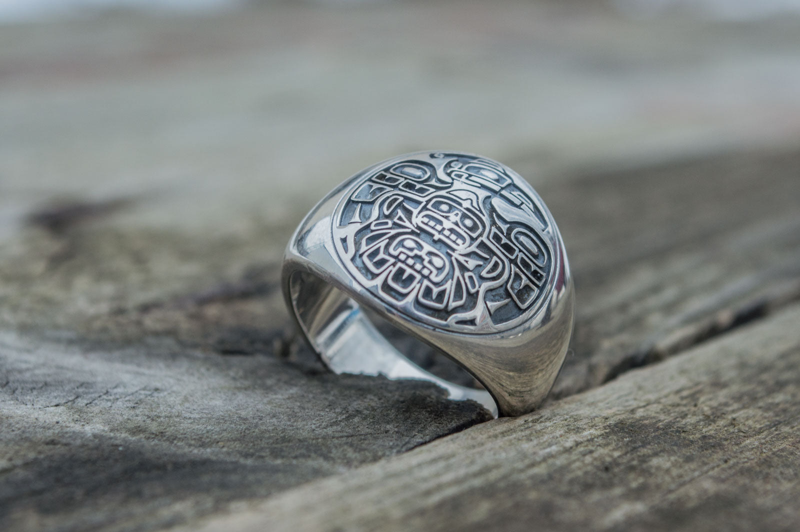 Native American Ornaments Ring Sterling Silver Handcrafted Jewelry - vikingworkshop