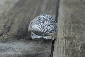 Native American Ornaments Ring Sterling Silver Handcrafted Jewelry - vikingworkshop