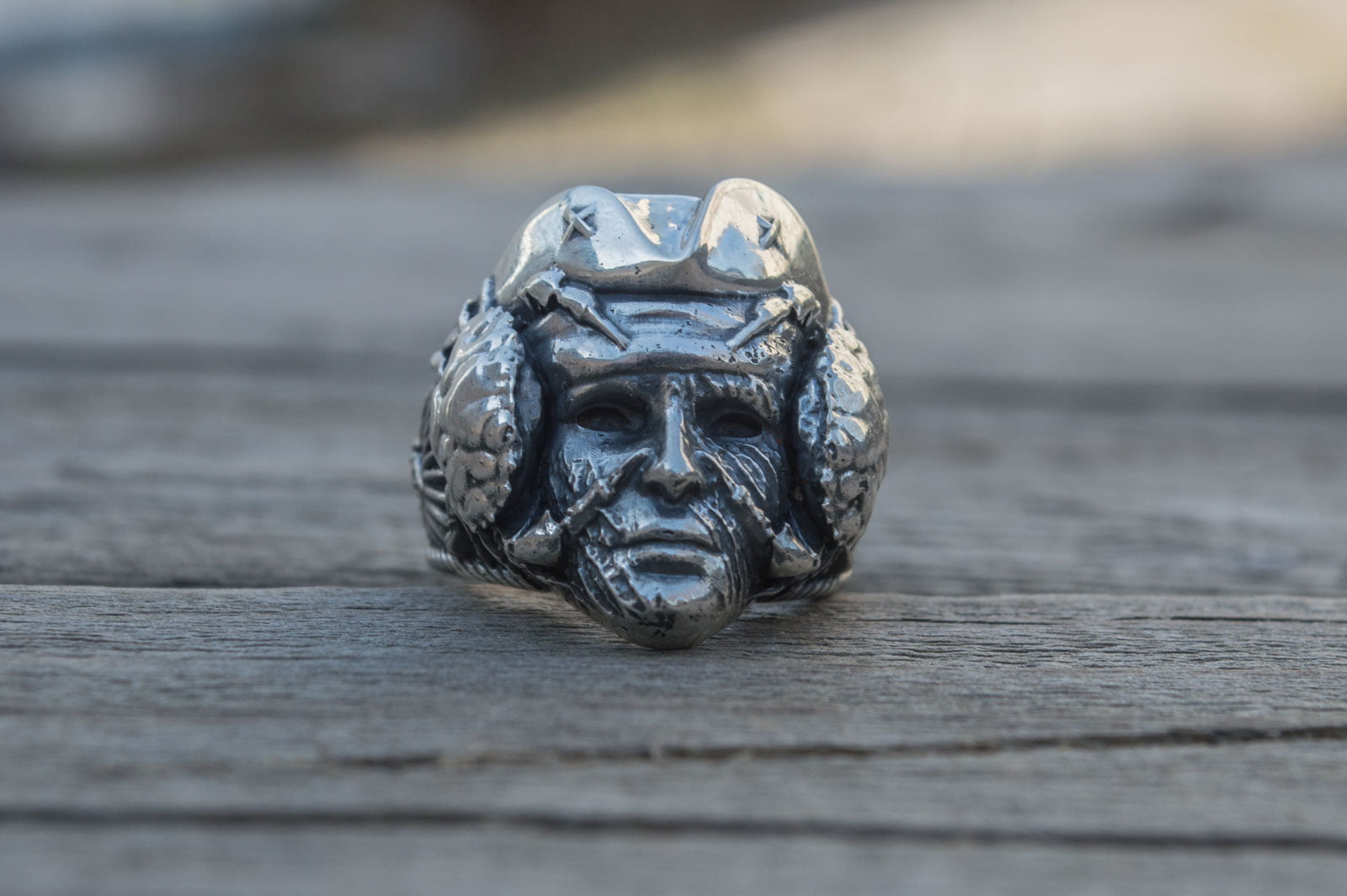 Pirate Handmade Ring Sterling Silver Unique Jewelry