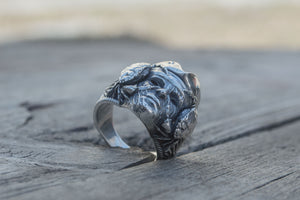 Pirate Handmade Ring Sterling Silver Unique Jewelry - vikingworkshop