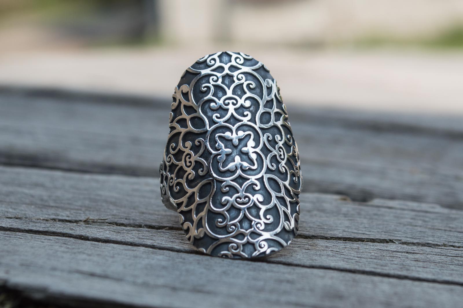 Boho Style Ring Sterling Silver Handmade Jewelry