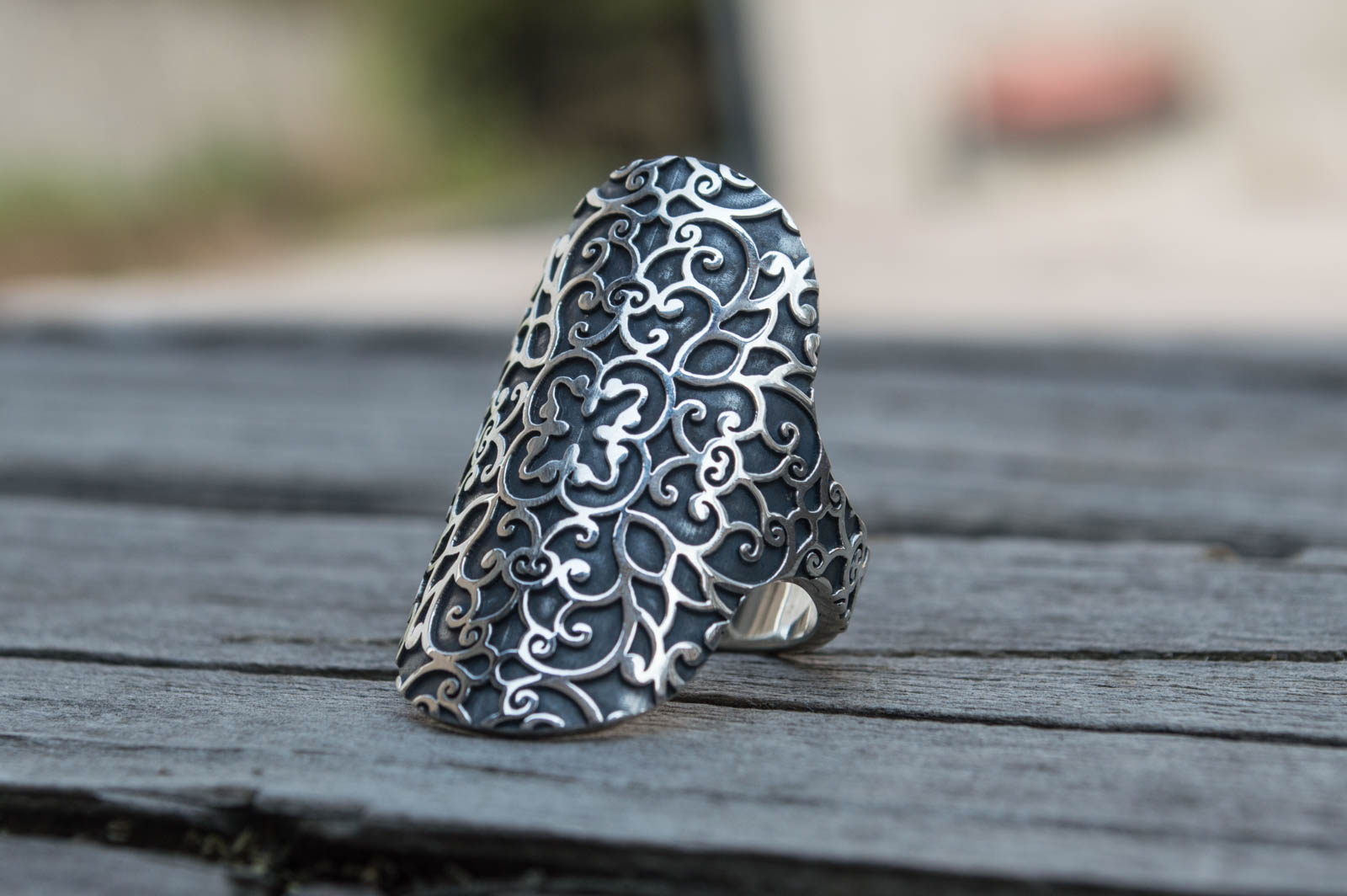 Boho Style Ring Sterling Silver Handmade Jewelry - vikingworkshop