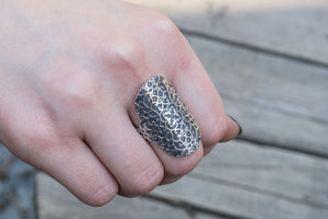 Boho Style Ring Sterling Silver Handmade Jewelry - vikingworkshop