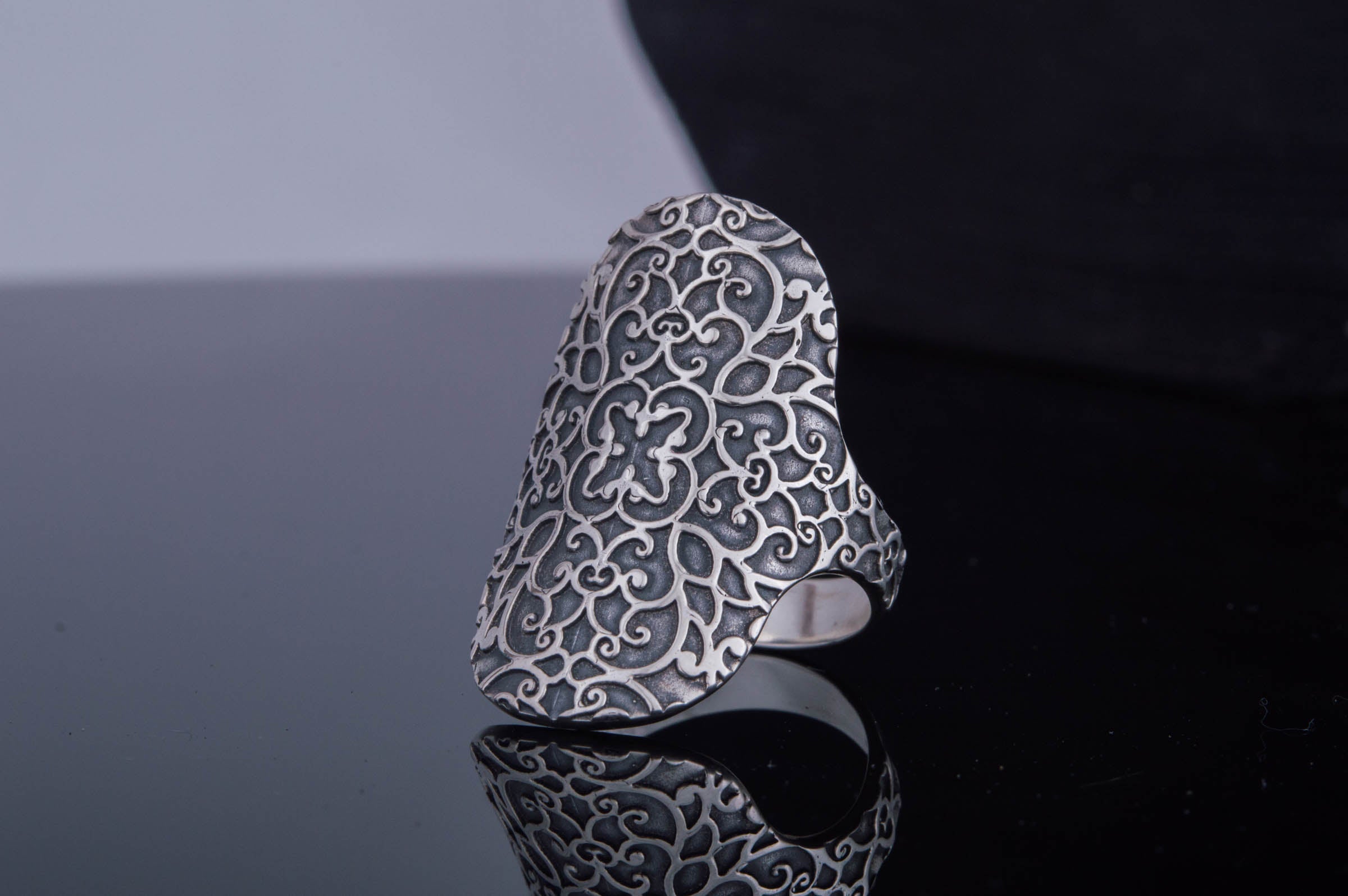 Handmade Boho Style Ring Sterling Silver Jewelry - vikingworkshop