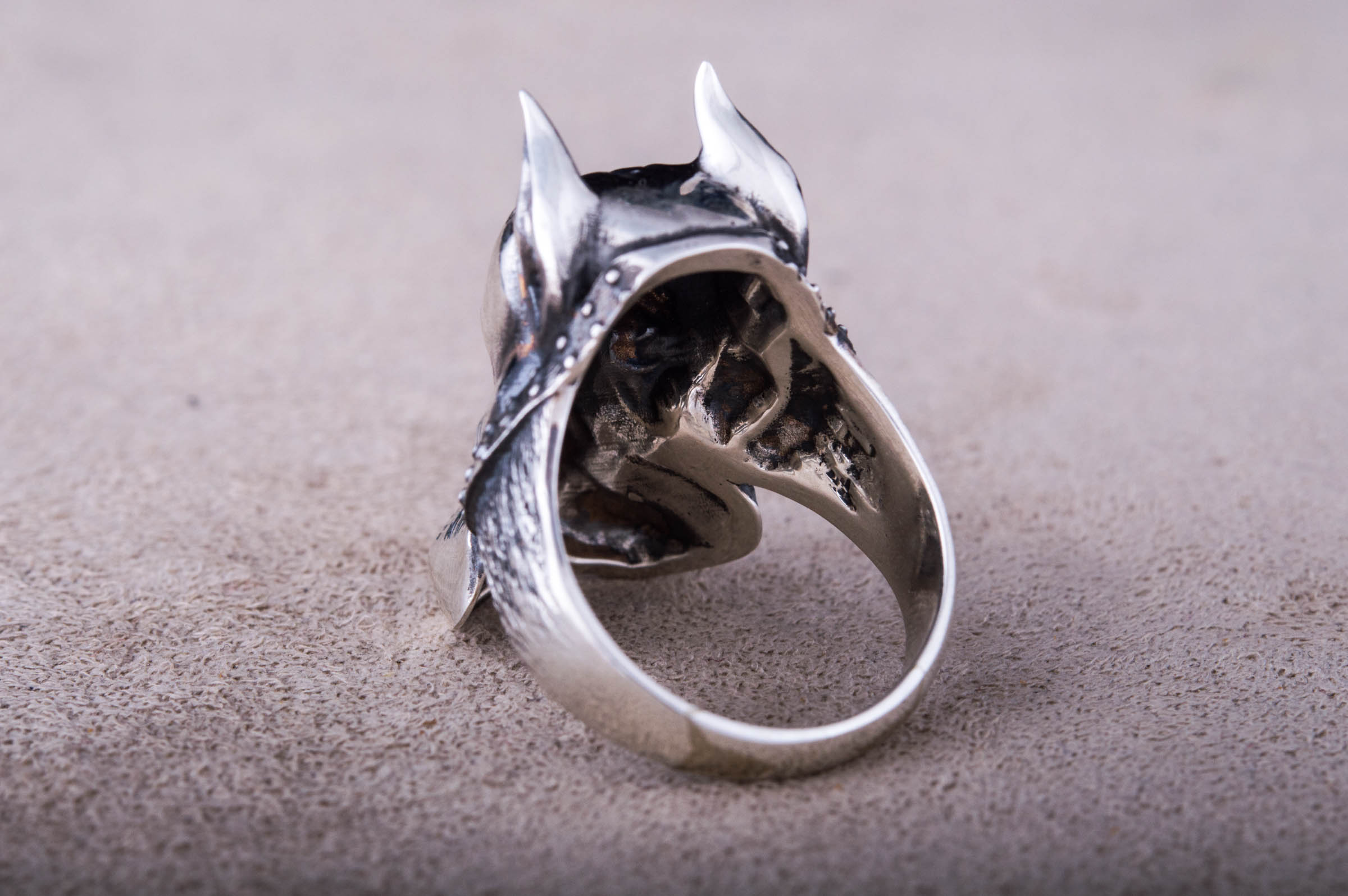 Ring with Dog Sterling Silver Handmade Jewelry - vikingworkshop