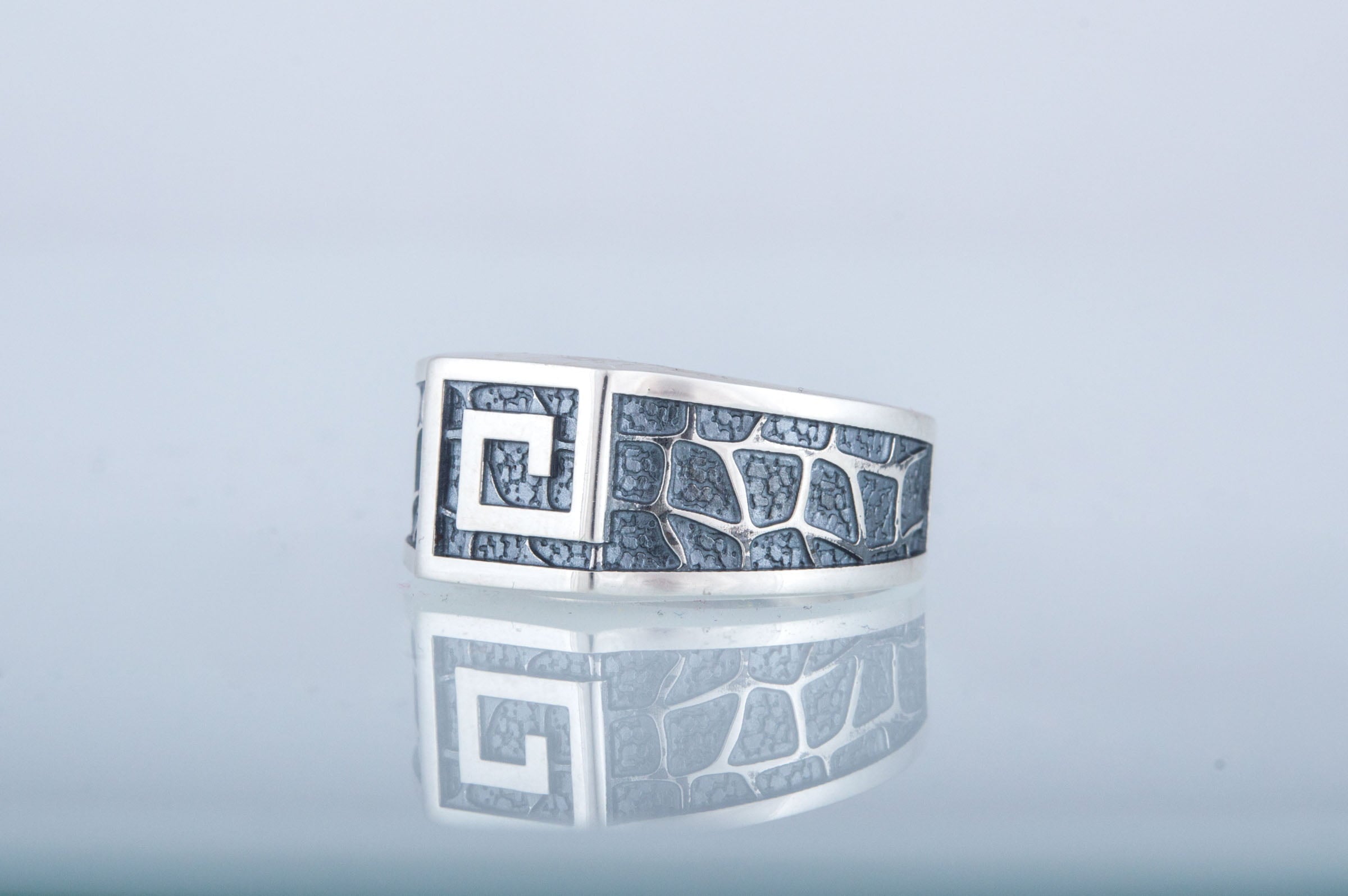 Ring with Symbol Sterling Silver Jewelry - vikingworkshop