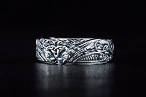 Ornament Handmade Ring Sterling Silver Jewelry - vikingworkshop