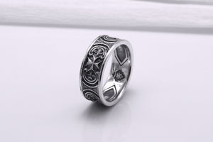 Sterling Silver Maltese Cross Ring, Handcrafted Men Jewelry - vikingworkshop