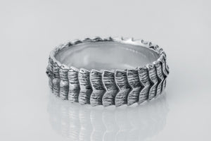 Dragon Scale Ring 925 Silver - vikingworkshop