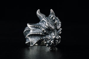 Dragon Ring Sterling Silver Handmade Jewelry - vikingworkshop