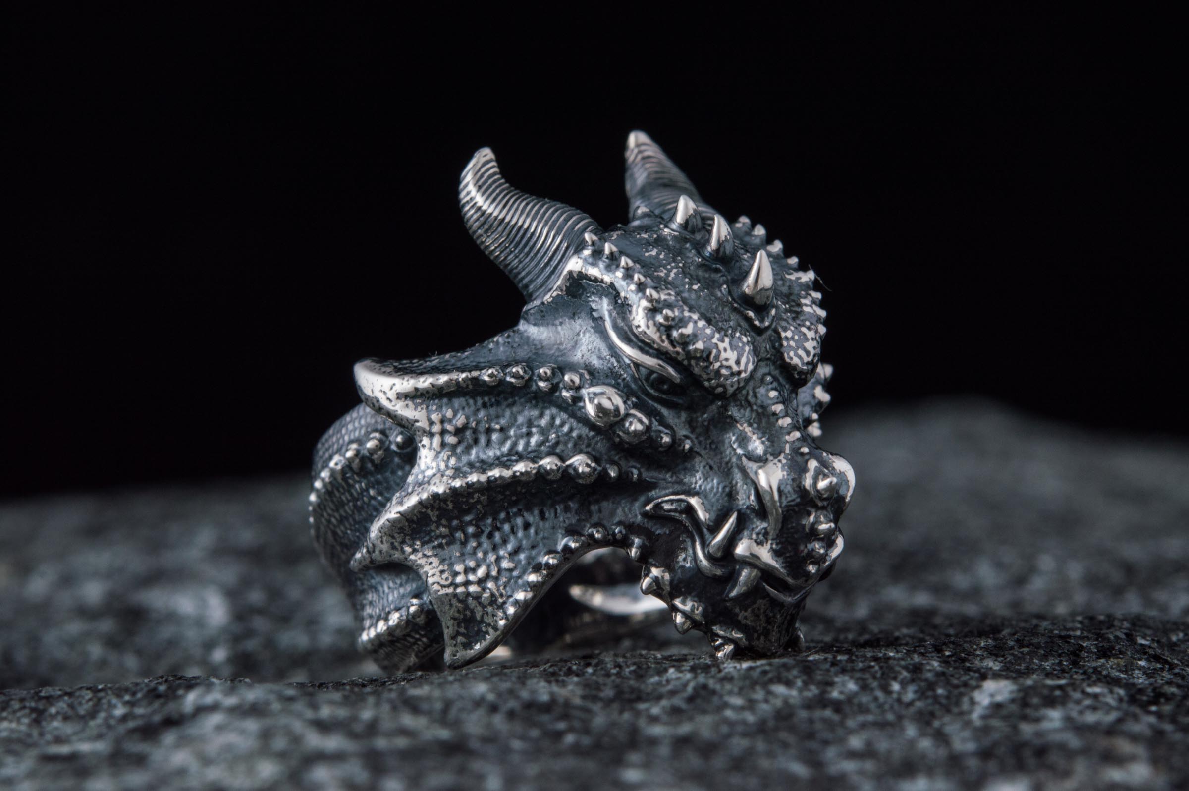 Dragon Ring Sterling Silver Handmade Jewelry