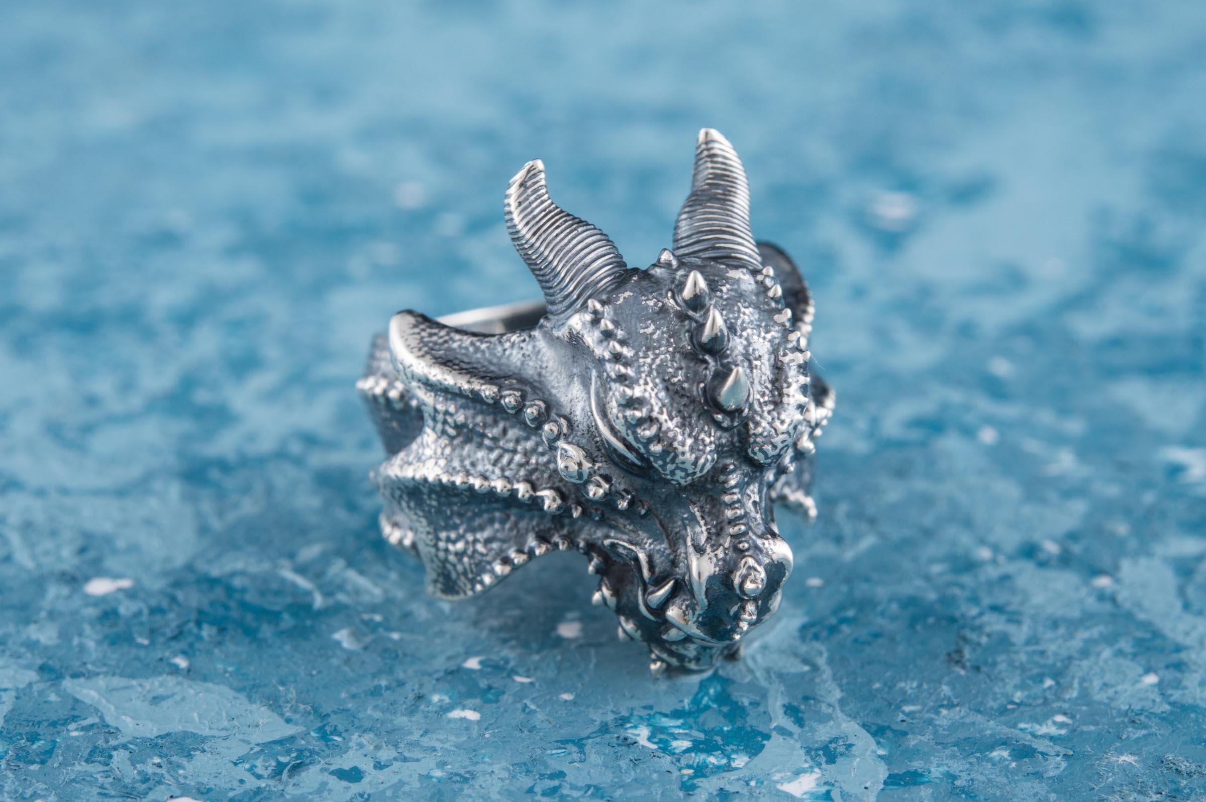 Dragon Ring Sterling Silver Handmade Jewelry - vikingworkshop