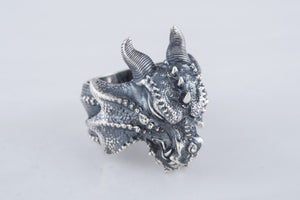 Dragon Ring Sterling Silver Handmade Jewelry - vikingworkshop