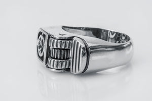 Sterling Silver Lighter Ring, Unique Handcrafted Biker Jewelry - vikingworkshop