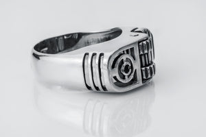 Sterling Silver Lighter Ring, Unique Handcrafted Biker Jewelry - vikingworkshop