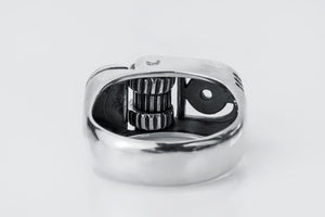 Sterling Silver Lighter Ring, Unique Handcrafted Biker Jewelry - vikingworkshop