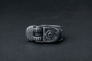 Sterling Silver Lighter Ring, Unique Handcrafted Biker Jewelry - vikingworkshop