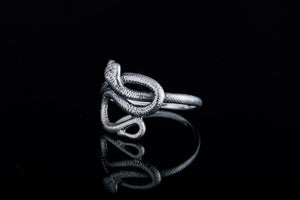 925 Silver Snake ring, Unique Fashion Jewelry - vikingworkshop