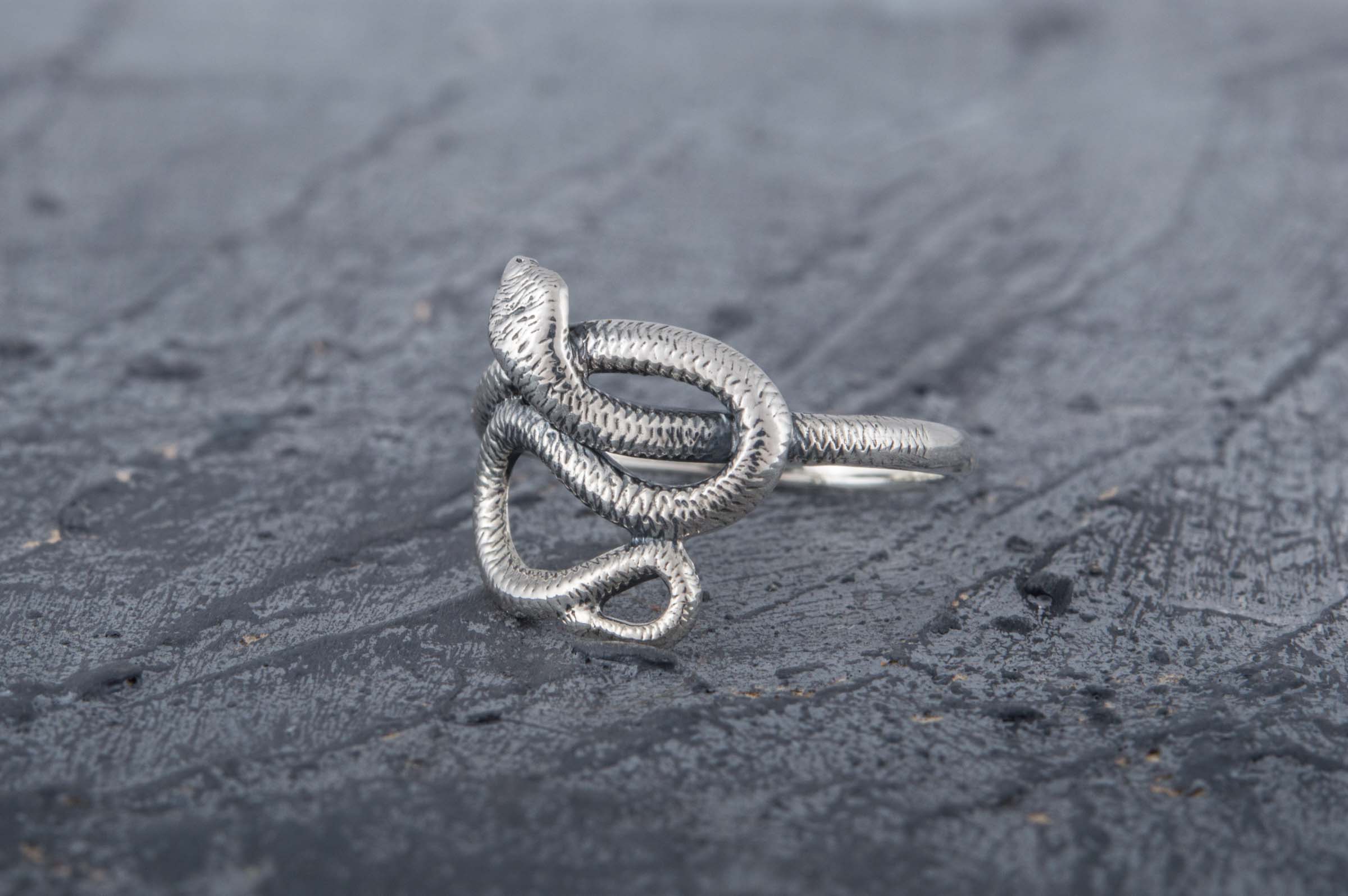 925 Silver Snake ring, Unique Fashion Jewelry - vikingworkshop