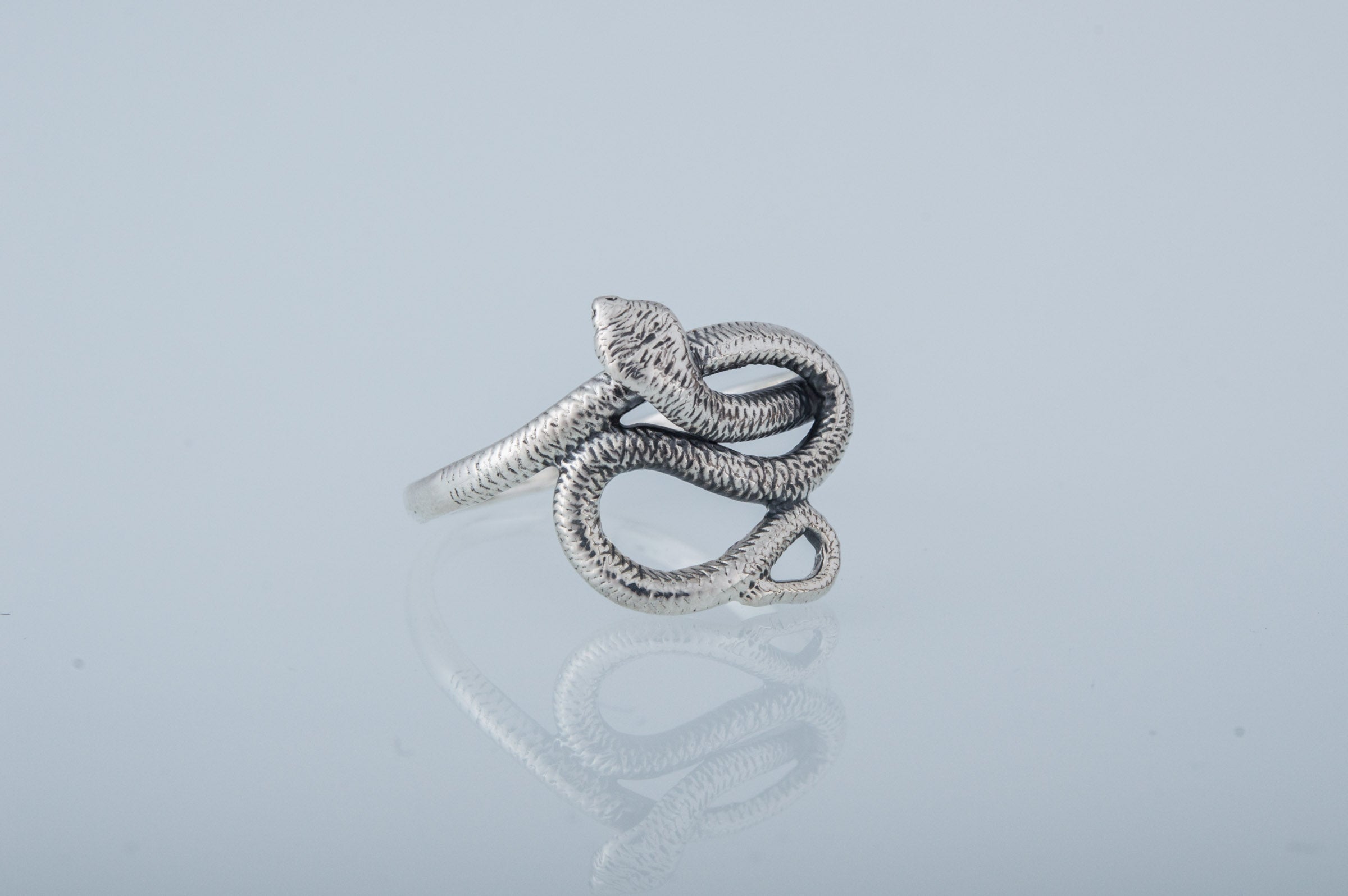 925 Silver Snake ring, Unique Fashion Jewelry - vikingworkshop