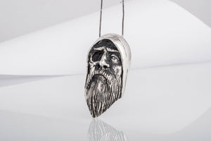 Odin Allfather Sterling Silver Pendant Viking Amulet - vikingworkshop