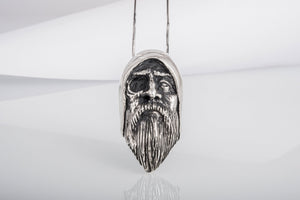 Odin Allfather Sterling Silver Pendant Viking Amulet - vikingworkshop