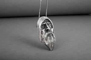 Odin Allfather Sterling Silver Pendant Viking Amulet - vikingworkshop