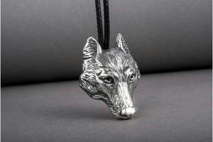 Wolf Pendant Sterling Silver Viking Amulet - vikingworkshop