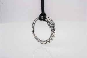 Ouroboros Sterling Silver Pendant Norse Pendant - vikingworkshop