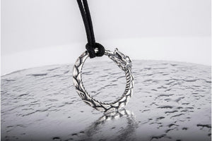 Ouroboros Sterling Silver Pendant Norse Pendant - vikingworkshop