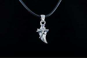 Canine Pendant with Rope Sterling Silver Jewelry - vikingworkshop