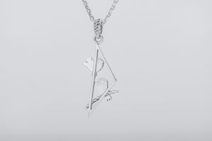 Little Birdies Pendant with Gems, 925 silver - vikingworkshop