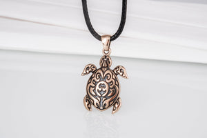 Tortoise Pendant Bronze Jewelry - vikingworkshop