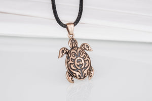 Tortoise Pendant Bronze Jewelry - vikingworkshop