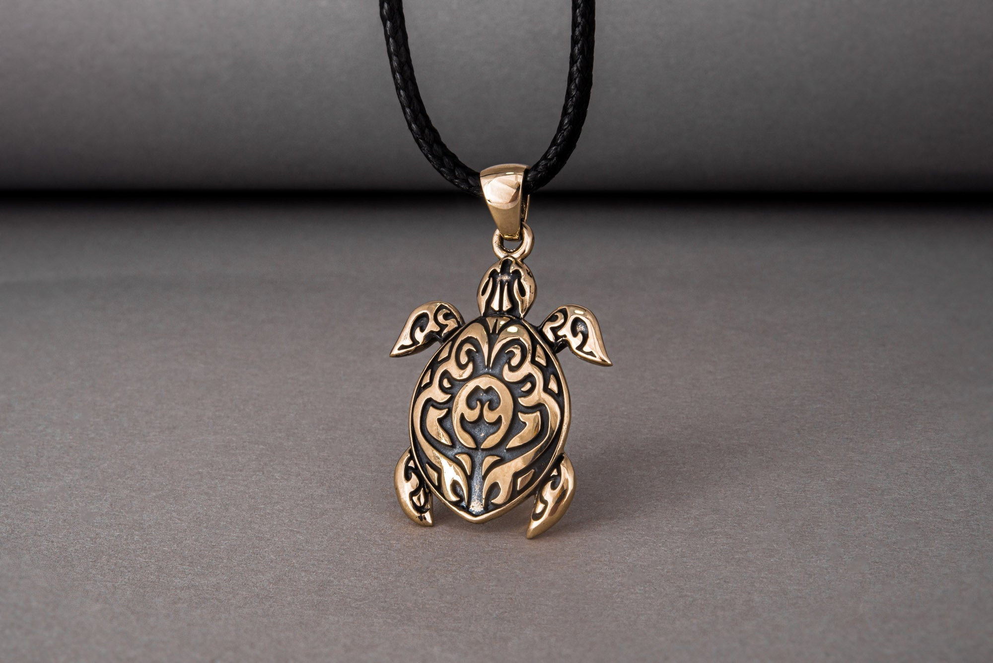 Tortoise Pendant Bronze Jewelry - vikingworkshop