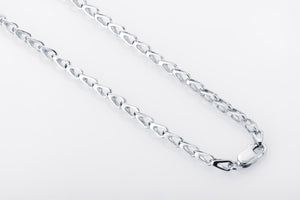 925 Silver Curb Chain, Handmade Viking Jewelry - vikingworkshop