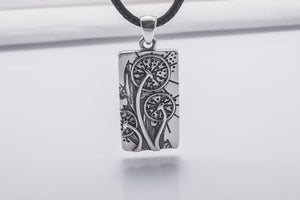 Unique 925 Silver Pendant With Dandelions, Handmade Jewelry - vikingworkshop