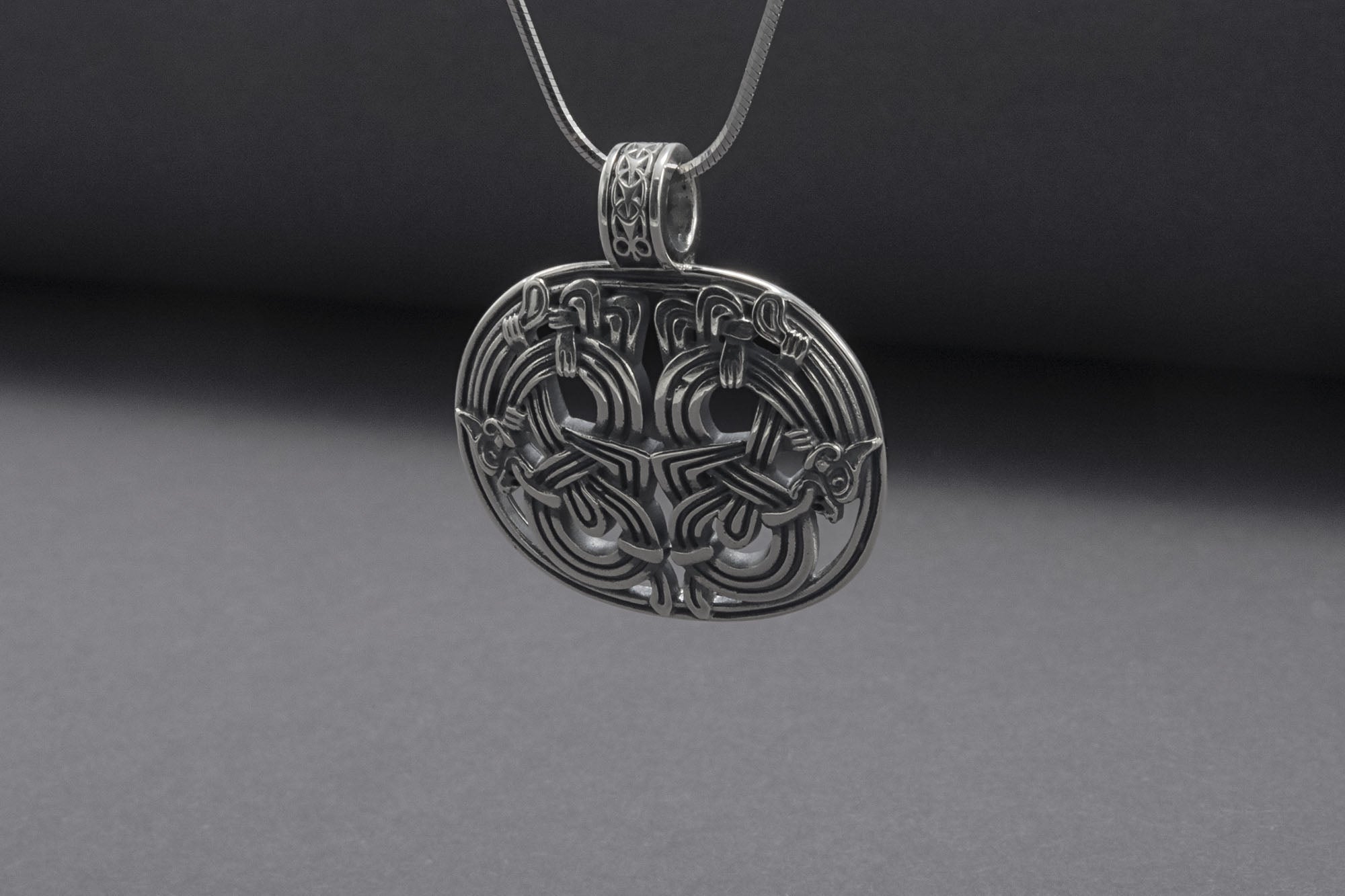 Viking Knot Sterling Silver Pendant, Handmade Jewelry - vikingworkshop