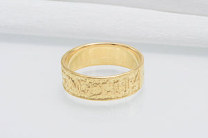 Egypt Symbol Ring Gold Unique Handmade Jewelry - vikingworkshop